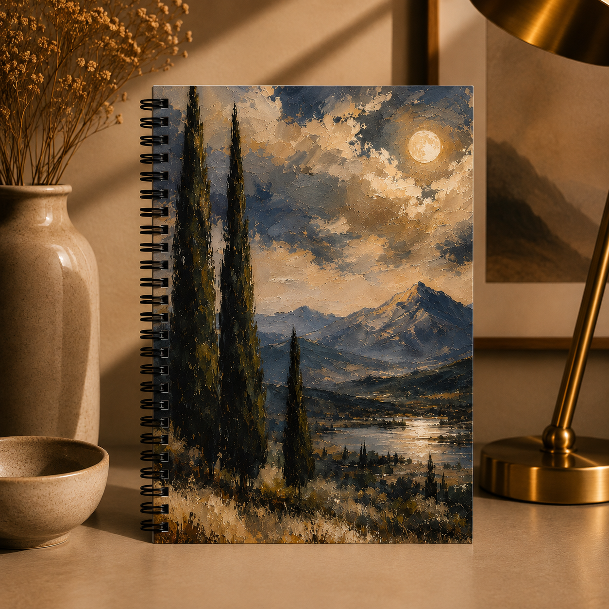 Cypress Mountain Spiral Notebook | Ruled Line Journal