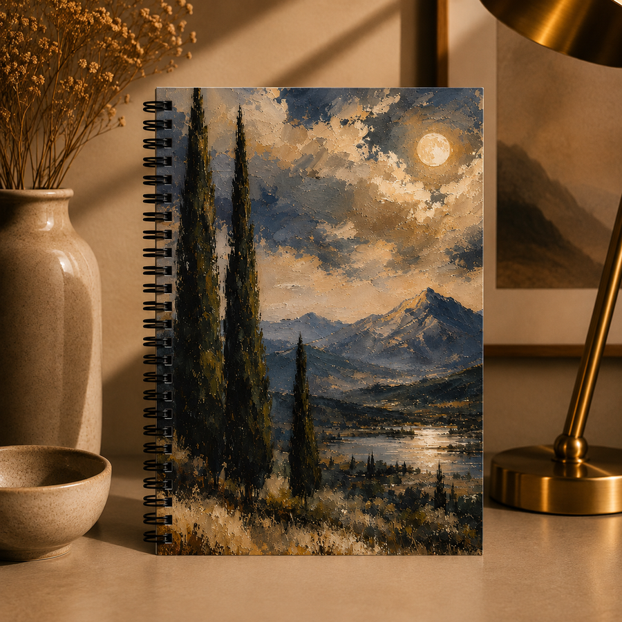 Cypress Mountain Spiral Notebook | Ruled Line Journal