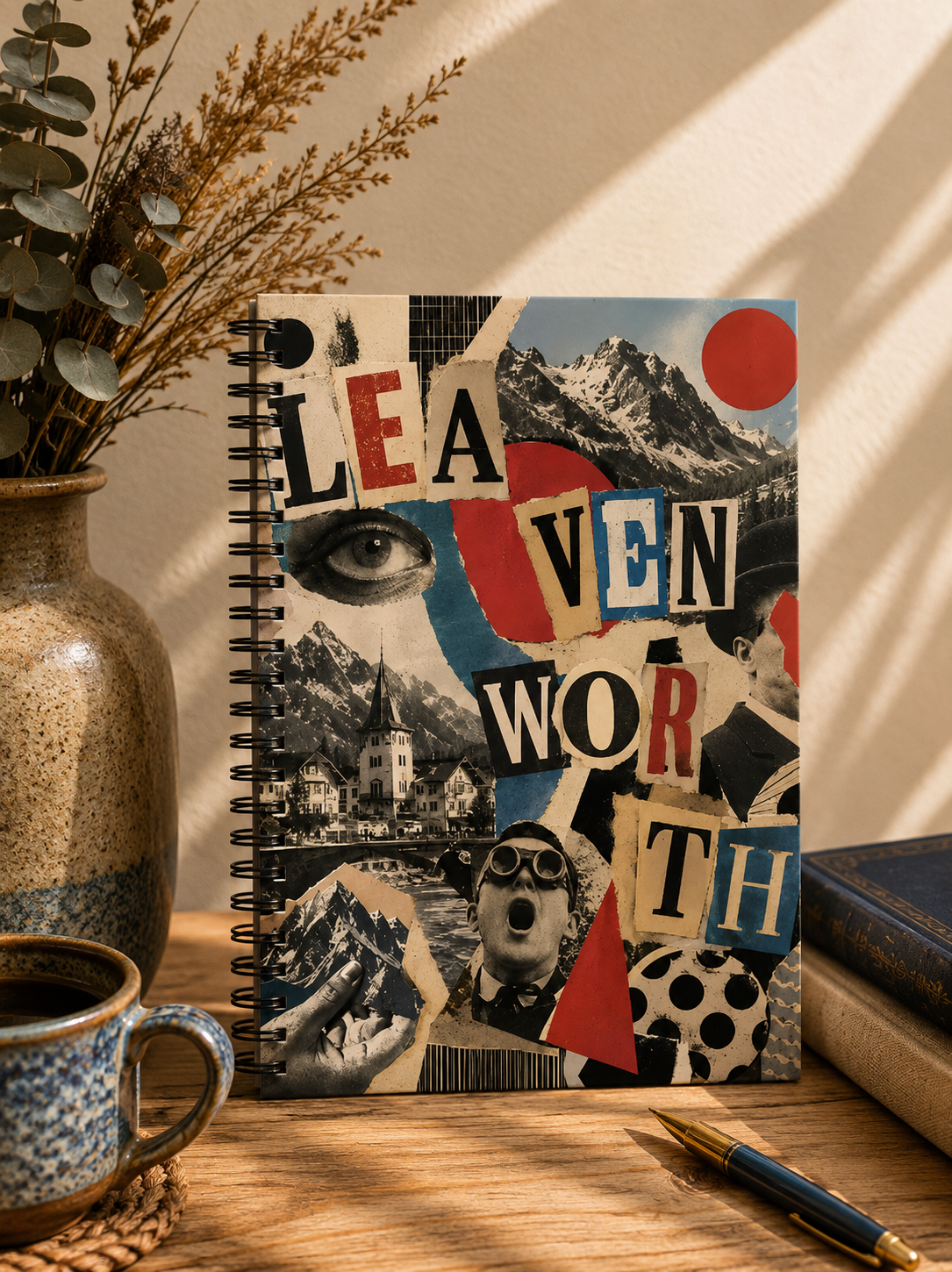 Leavenworth Dada Spiral Notebook | Ruled Line Journal