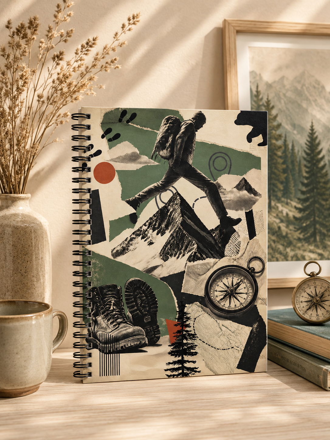 Mountain Adventure Spiral Notebook | Ruled Line Journal