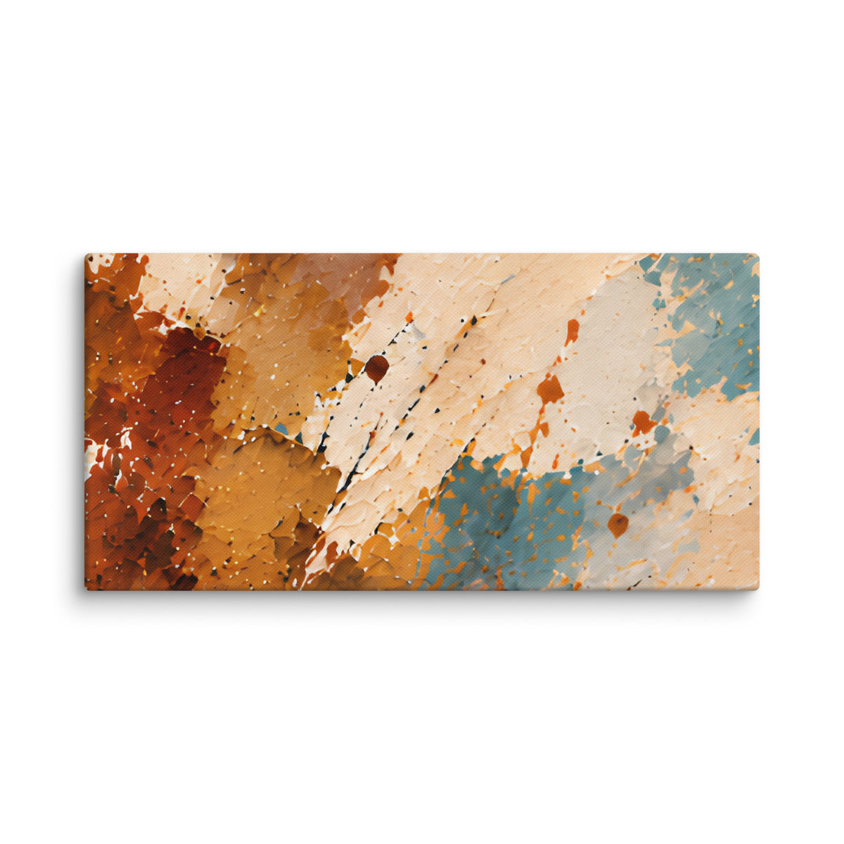 Abstract Autumn Canvas I 10×20 individual 3-piece set component