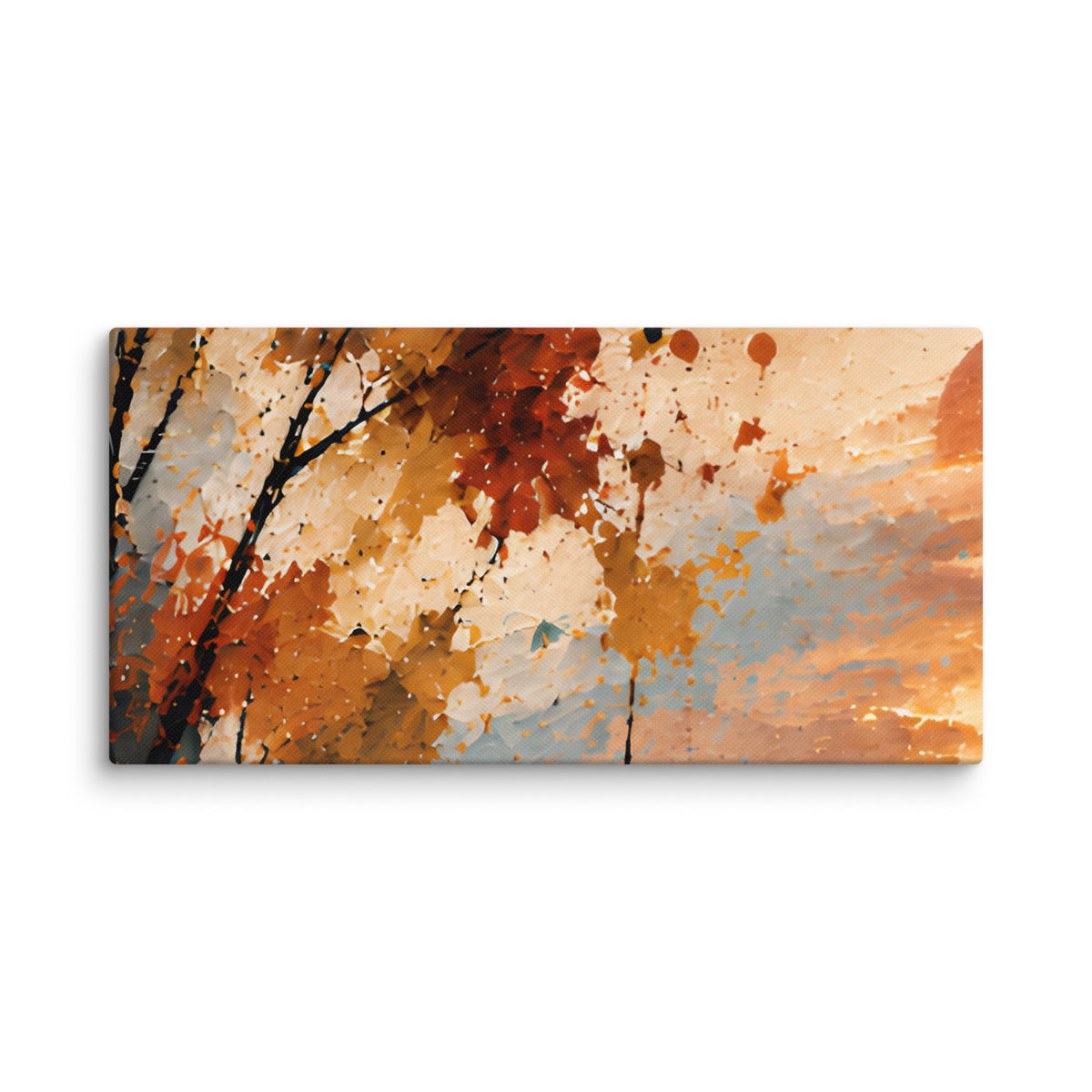 Abstract Autumn Canvas II 10×20 individual 3-piece set component