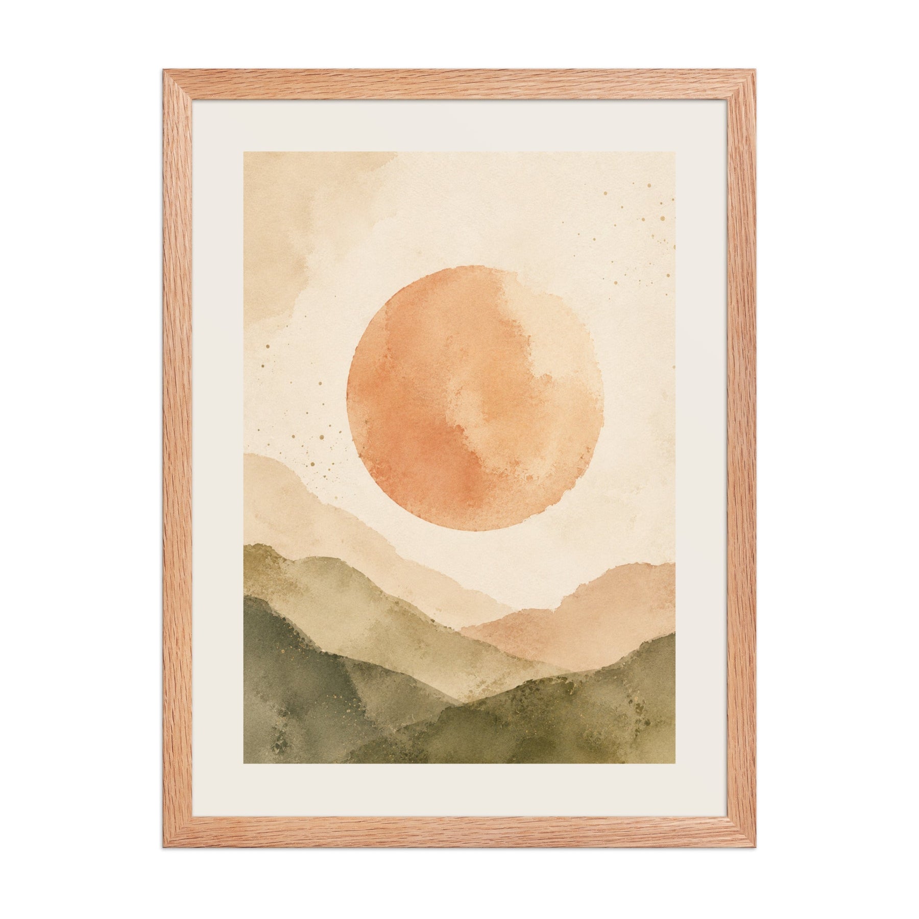 Eucalyptus Horizon watercolor framed poster 1, 18 by 24 inches